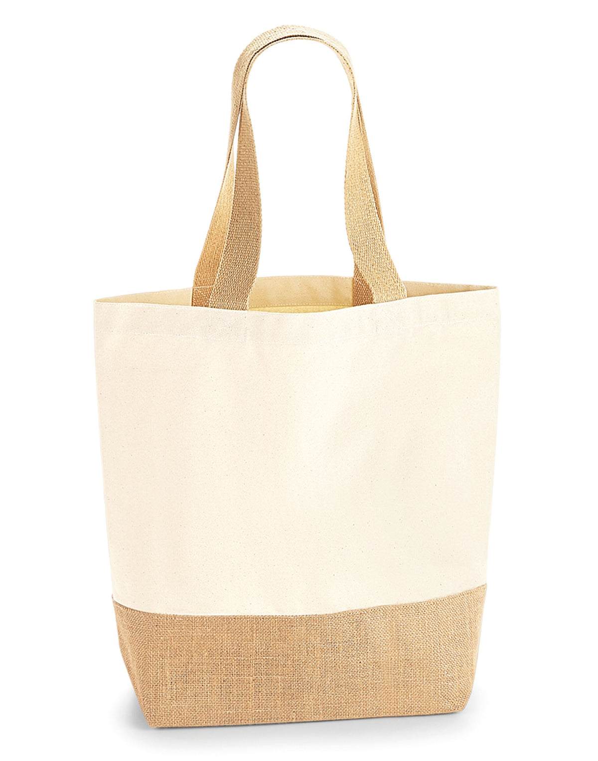 Westford Mill Jute Base Canvas Shopper W450