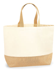Westford Mill Jute Base Canvas Tote XL W452